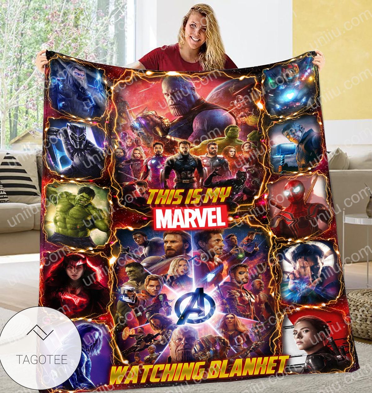 Personalized This Is My Marvel Watching Marvel Hero Blanket Tagotee Personalized This Is My Marvel Watching Marvel Hero Blanket Tagotee