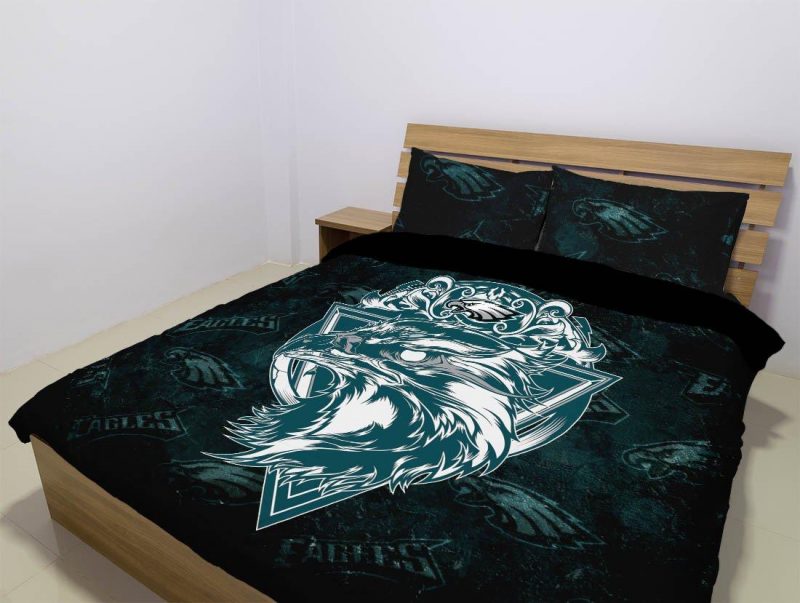 Philadelphia Eagles Duvet Cover and Pillowcase Set Bedding Set 1059 Philadelphia Eagles Duvet Cover and Pillowcase Set Bedding Set 1059