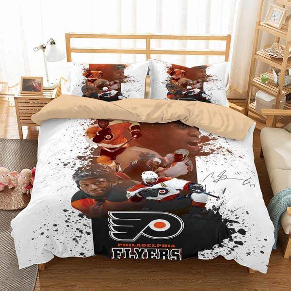 Philadelphia Flyers Wayne Simmonds Duvet Cover and Pillowcase Set Bedding Set Philadelphia Flyers Wayne Simmonds Duvet Cover and Pillowcase Set Bedding Set