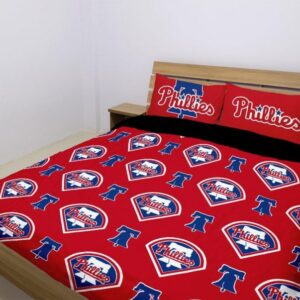 Philadelphia Phillies Duvet Cover and Pillowcase Set Bedding Set 1027