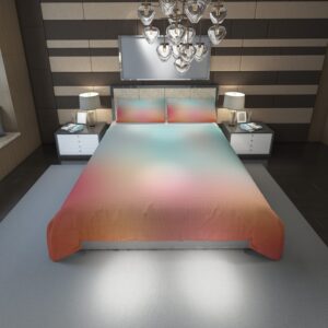 Pink Peach Gradient 50 Duvet Cover and Pillowcase Set Bedding Set scaled 1
