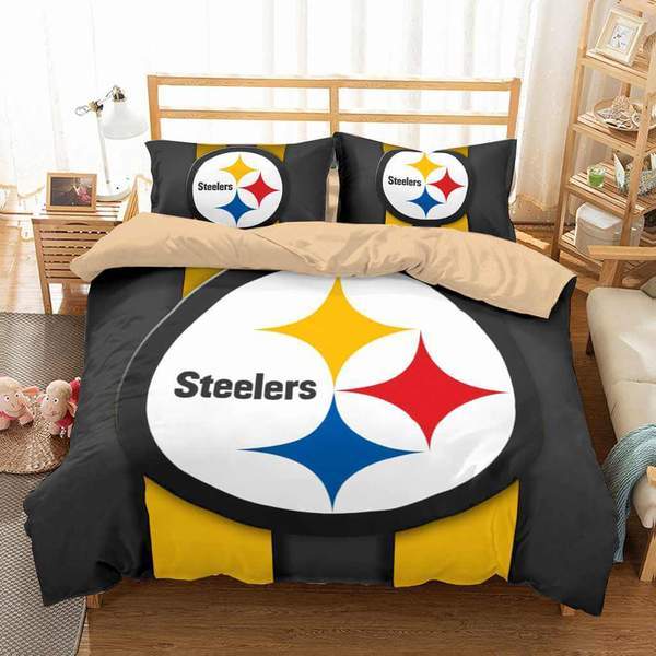 Pittsburgh Steelers 3 Duvet Cover and Pillowcase Set Bedding Set Pittsburgh Steelers 3 Duvet Cover and Pillowcase Set Bedding Set