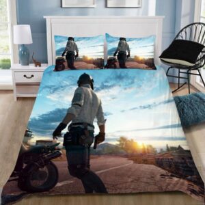 PlayerunknownS Pubg Gamer 4 Duvet Cover and Pillowcase Set Bedding Set
