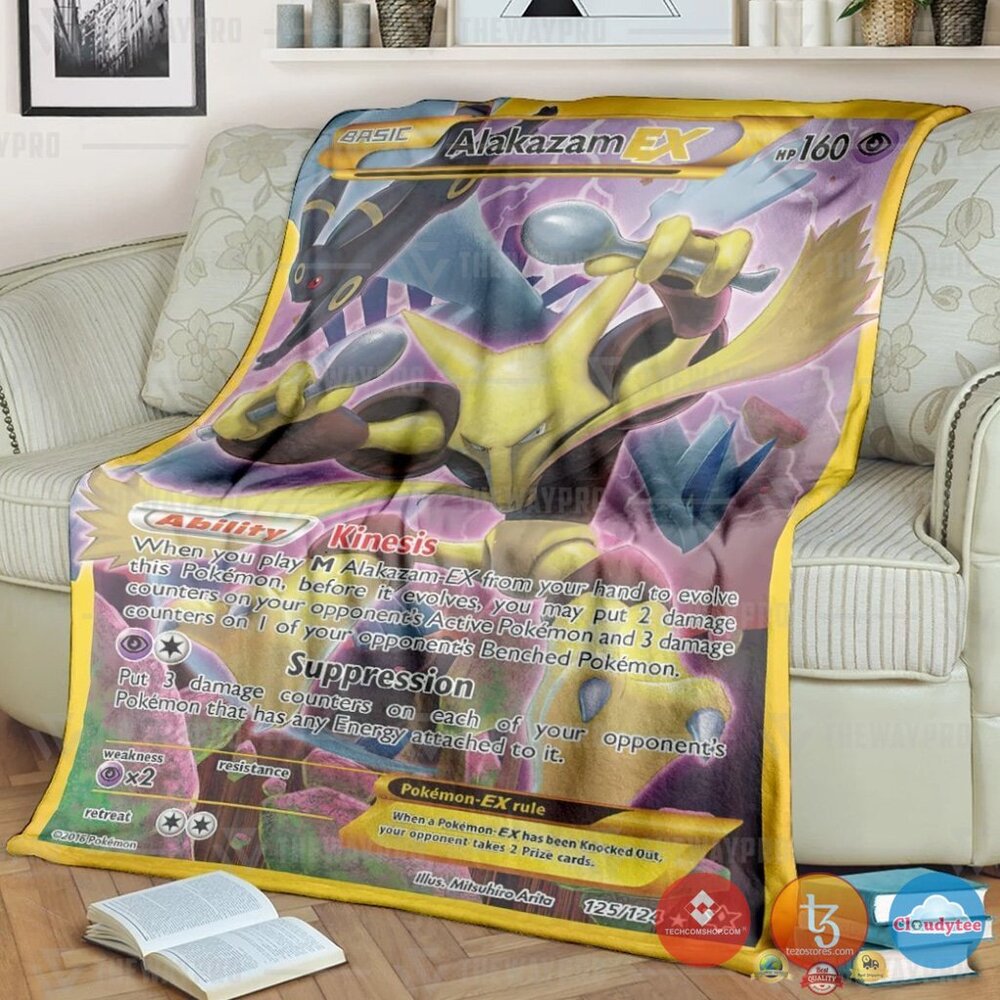 Pokemon Alakazam Ex Blanket Pokemon Alakazam Ex Blanket