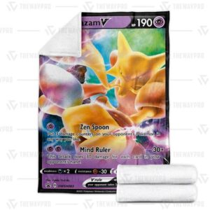 Pokemon Alakazam V Soft Blanket
