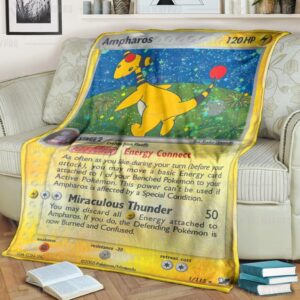 Pokemon Ampharos Unseen Forces Blanket