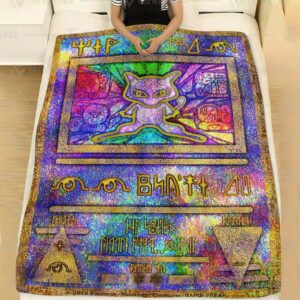 Pokemon Ancient Mew Holo Soft Blanket
