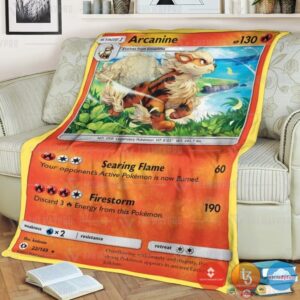 Pokemon Arcanine Blanket 4