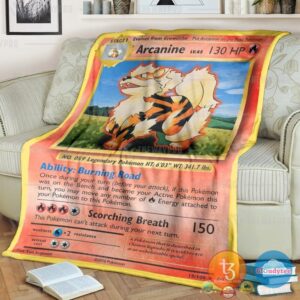 Pokemon Arcanine Evolutions Blanket