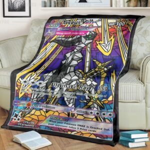 Pokemon Arceus Hybrid Vmax Stain Glass Blanket