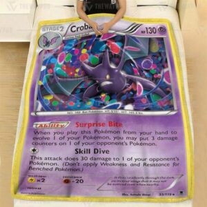 Pokemon Basic Crobat Soft Blanket 4