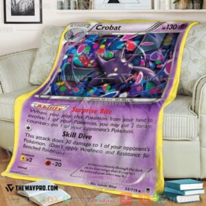 Pokemon Basic Crobat Soft Blanket 5