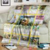 Pokemon Bidoof Cards Soft Blanket