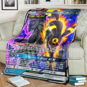 Pokemon Black Panther And Umbreon Blanket