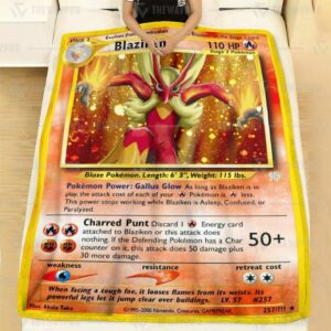 Pokemon Blaziken Blanket