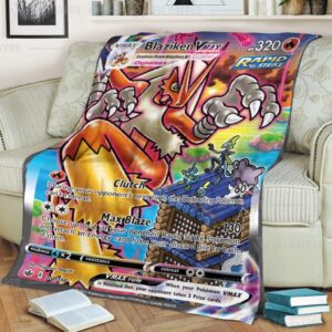 Pokemon Blaziken Vmax Chilling Reign Blanket 4