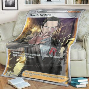 Pokemon BossS Orders Trainer Blanket