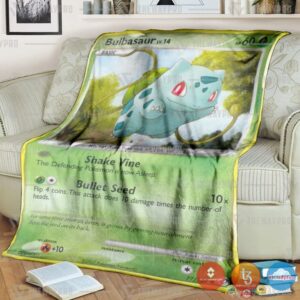 Pokemon Bulbasaur Secret Wonders Blanket