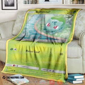 Pokemon Bulbasaur Shining Legends Soft Blanket