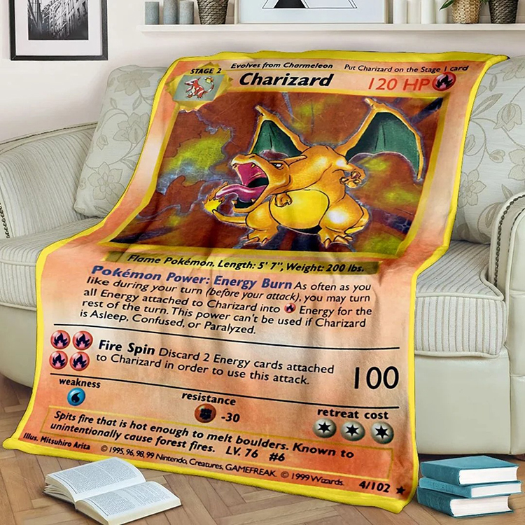 Pokemon Charizard Blanket 3 Pokemon Charizard Blanket 3