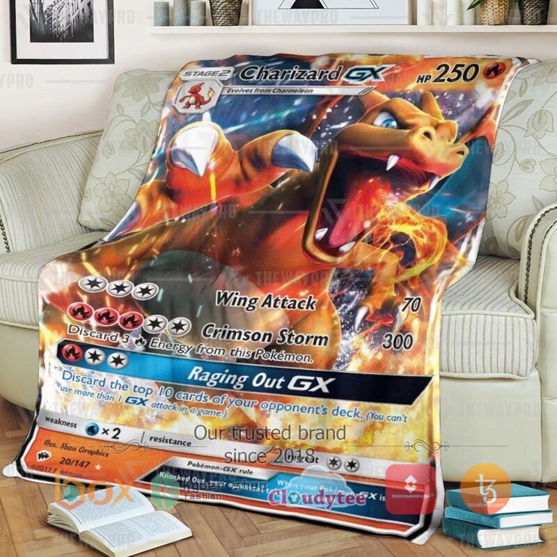Pokemon Charizard Gx Blanket 4 Pokemon Charizard Gx Blanket 4