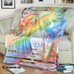 Pokemon Charizard Vmax ChampionS Path Soft Blanket