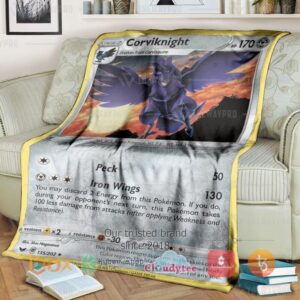 Pokemon Corviknight Blanket 3