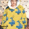 Pokemon Cramorant Fleece Hoodie Blanket