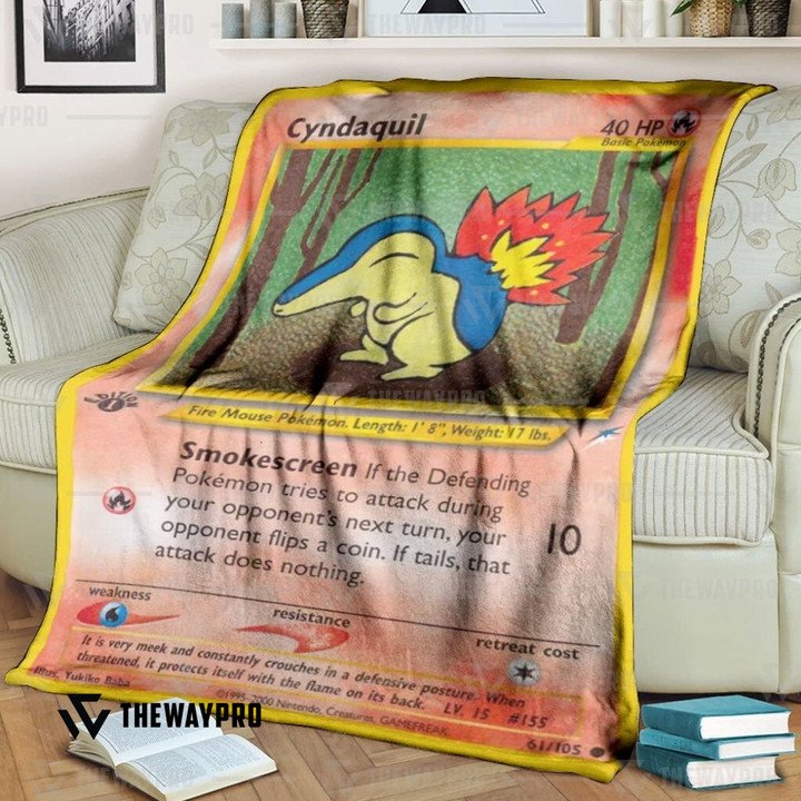 Pokemon Cyndaquil 1St Edition Smokescreen Bedding Set And Quilt Blanket Pokemon Cyndaquil 1St Edition Smokescreen Bedding Set And Quilt Blanket