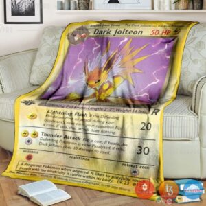 Pokemon Dark Jolteon 1St Edition Blanket 4