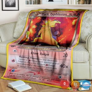 Pokemon Dark Typhlosion 1St Edition Blanket