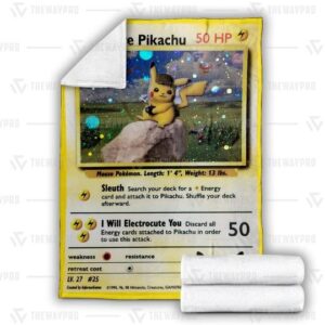 Pokemon Detective Pikachu Blanket 4