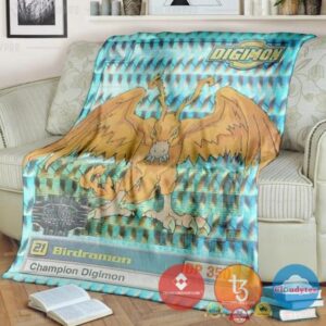 Pokemon Digimon Cockatrimon Soft Blanket