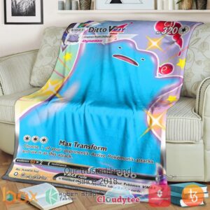 Pokemon Ditto Vmax Shining Fates Blanket 3