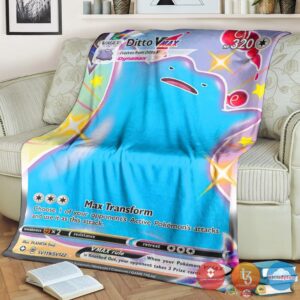 Pokemon Ditto Vmax Shining Fates Blanket