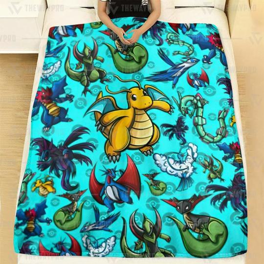 Pokemon Dragon Soft Blanket Pokemon Dragon Soft Blanket