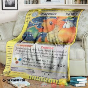 Pokemon Dragonite Expedition Holo Soft Blanket