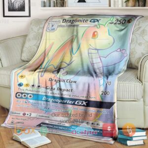 Pokemon Dragonite Gx Dragonporter Rainbow Blanket 3