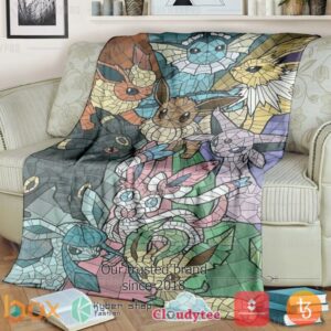 Pokemon Eevee And Eeveelutions Blanket 3