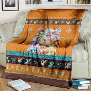 Pokemon Eevee And Eeveelutions Blanket