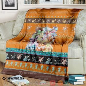 Pokemon Eevee And Eeveelutions Soft Blanket