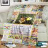 Pokemon Eevee Cards Soft Blanket