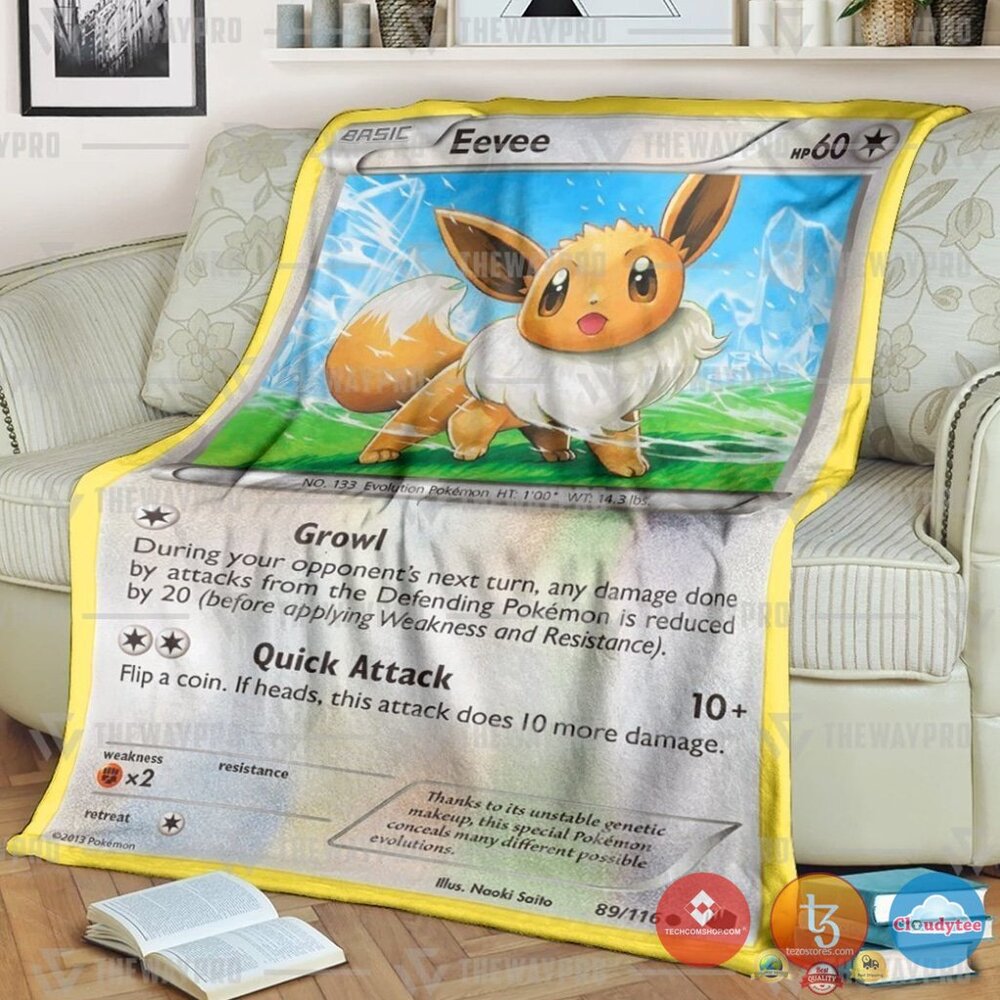 Pokemon Eevee Plasma Freeze Blanket Pokemon Eevee Plasma Freeze Blanket