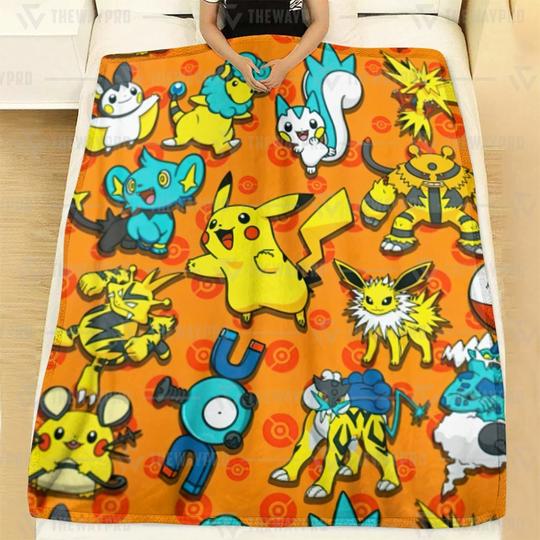 Pokemon Electric Soft Blanket Pokemon Electric Soft Blanket