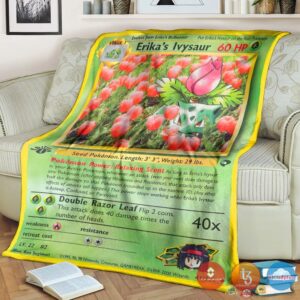 Pokemon ErikaS Ivysaur Gym Challenge Blanket