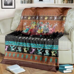 Pokemon Evolutions Custom Soft Blanket