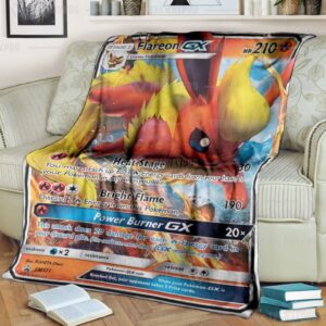 Pokemon Flareon Gx Sun And Moon Promos Blanket