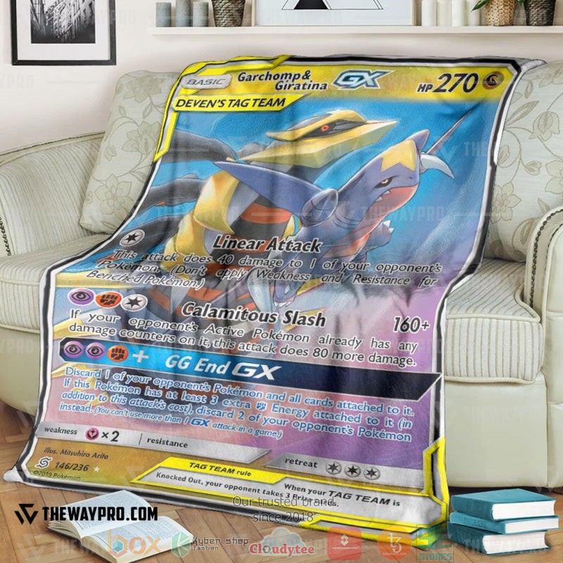 Pokemon Garchomp And Giratina Gx Unified Minds Soft Blanket 4 Pokemon Garchomp And Giratina Gx Unified Minds Soft Blanket 4