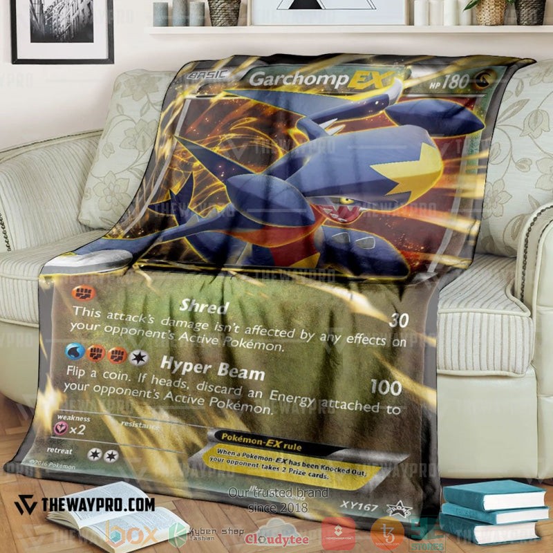Pokemon Garchomp Ex Xy Promos Soft Blanket Pokemon Garchomp Ex Xy Promos Soft Blanket