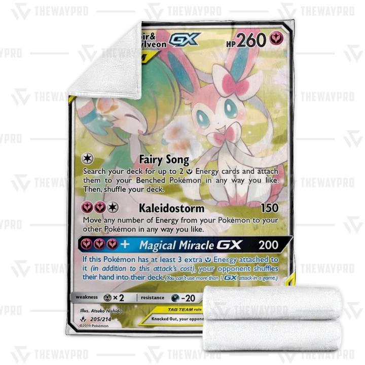 Pokemon Gardevoir And Sylveon Gx Blanket Pokemon Gardevoir And Sylveon Gx Blanket